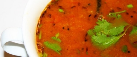 टमाटर रसम - Spicy Tomato Rasam Recipe
