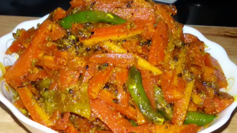 Gajar ka Achar Recipe - Carrot Pickle Recipe