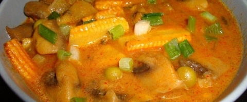 Baby Corn Green Peas Curry Recipe