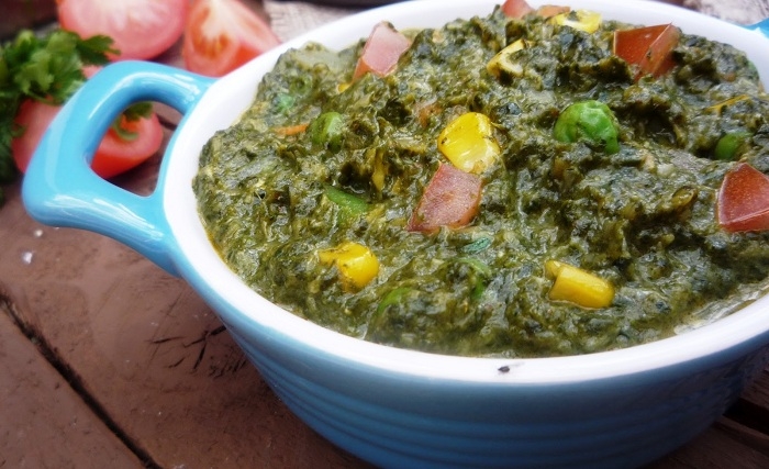 Mixed Vegetable fry with Palak