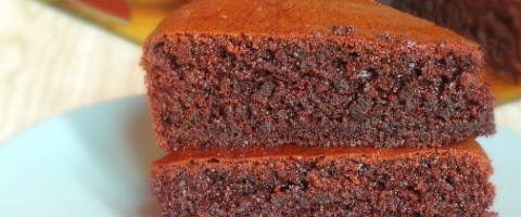 Eggless Chocolate Cake in Cooker Recipe