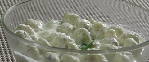 मखाने का रायता - Makhana Ka Raita - Puffed Lotus seeds Raita Recipe