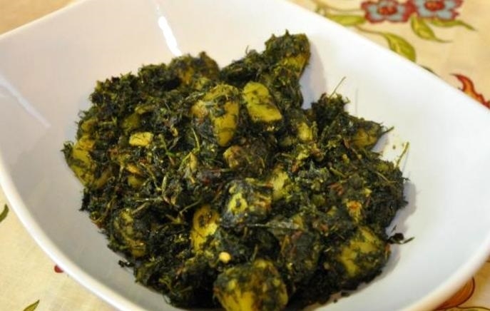 मैथी आलू की सब्जी - Aloo Methi Ki Sabzi - Methi Aloo - Fenugreek Potato Recipe