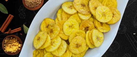 कच्चे केले के कुरकुरे चिप्स – Raw Banana Chips Recipe