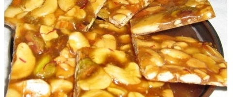 Cashew Brittle/Cashewnut Chikki Recipe