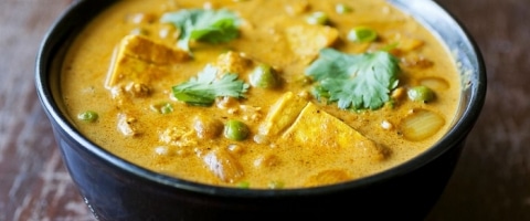 Tofu Recipes | Tofu Curry with Matar Recipe