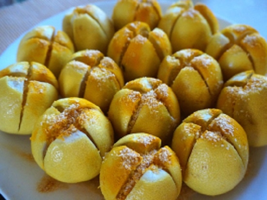 नीबू का भरवां अचार - Stuffed Lemon Pickle Recipe