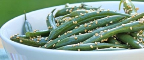 बीन्स और तिल का सलाद - Sesame Green Bean Salad Recipe