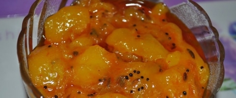 कच्चे आम की लौजी - Raw Mango Launji Recipe - Kairi ki Launji Recipe