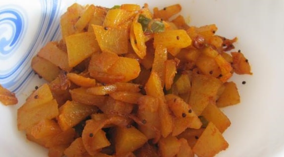 कच्चे पपीते की सब्जी - Raw Papaya Fry Recipe