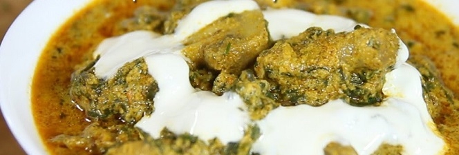 पालक मशरूम - Palak Mushroom Curry Recipe - Kumbh Palak Curry