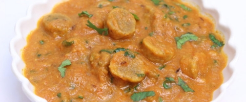 गट्टे की सब्जी - Gatta Curry Recipe