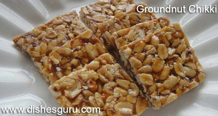 Groundnut Chikki Recipe - Peanut Chikki