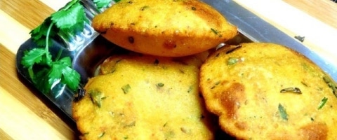 Potato Poori - Aloo Masala Cornmeal Poori Recipe
