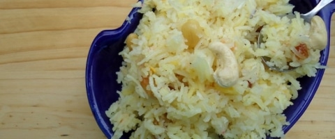 नारियल भात - Narali Bhat Recipe - Sweet Coconut Rice