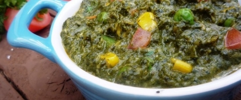 Mixed Vegetable fry with Palak