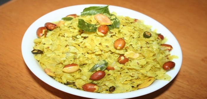 Kaju Badam Poha Namkeen Recipe