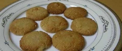 मूंगफली की कुकीज - Peanut (Groundnut) Butter Cookies Recipe