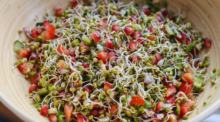 Sprouted Lentils Salad Recipe