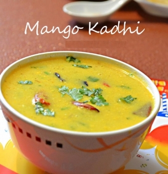 Sweet and Sour Mango Kadhi Recipe