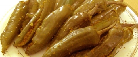 मठा की हरी मिर्च का अचार - Green Chilli Buttermilk Pickle Recipe