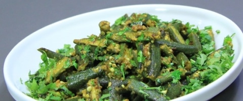 दही वाली भिन्डी - Dahi wali Bhindi - Dahi Bhindi Recipe - Spice curd okra