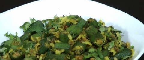 भिन्डी नारियल मसाला - Bhindi Coconut Masala Recipe