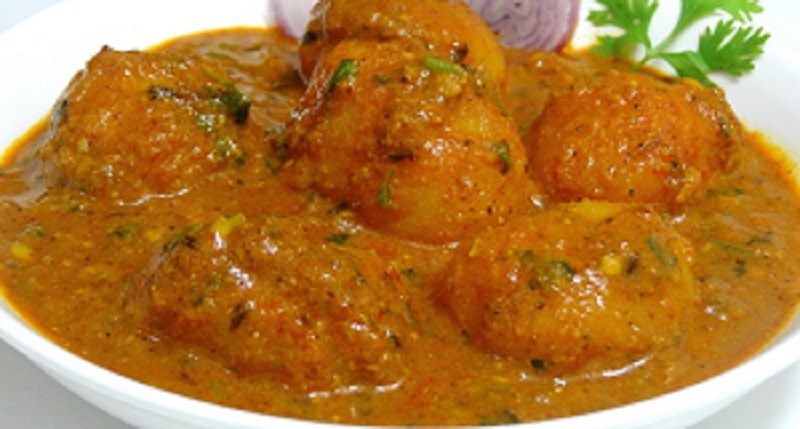 भरवां आलू - Stuffed Potato Curry - Bharwan Aloo Curry Recipe